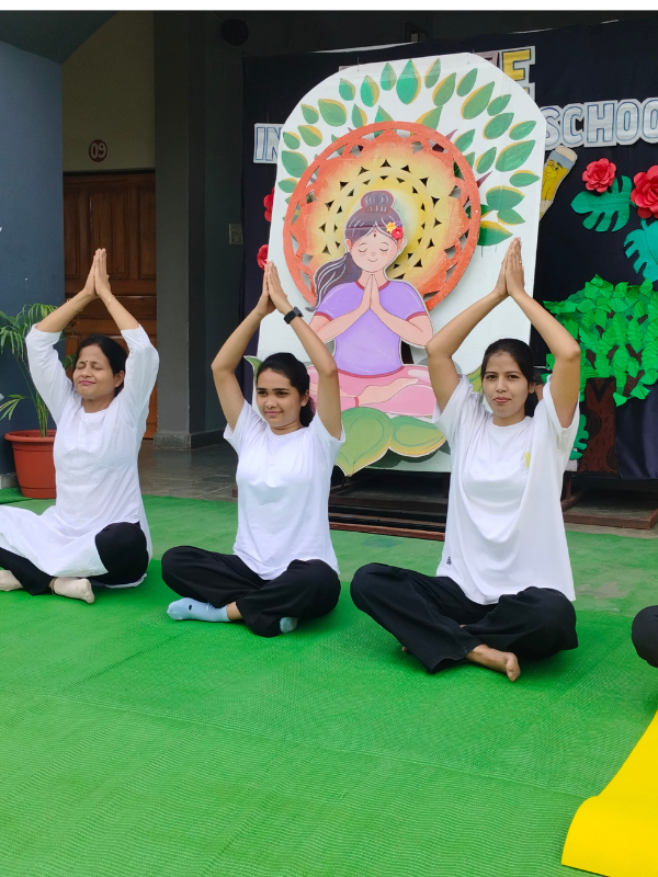 Students participating in wellness activities